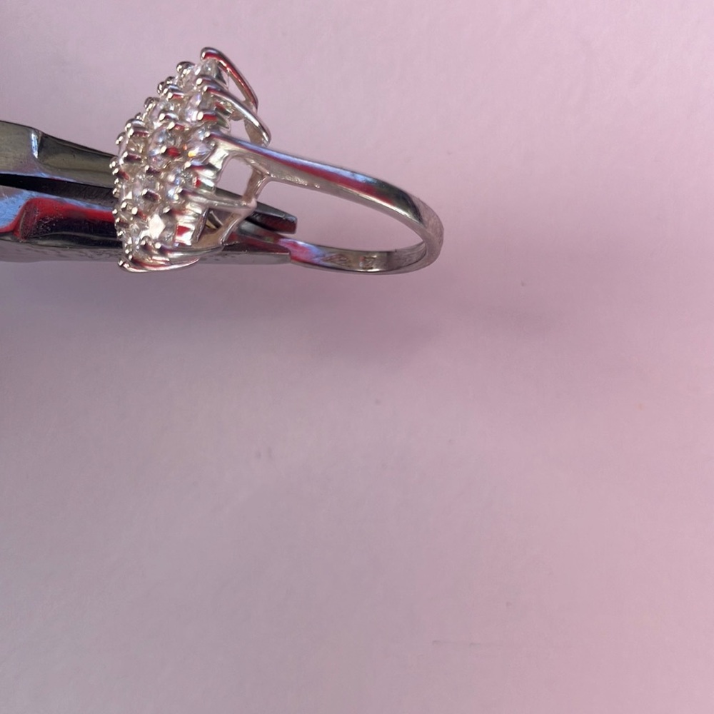 Sterling Women's Ring with Cubic